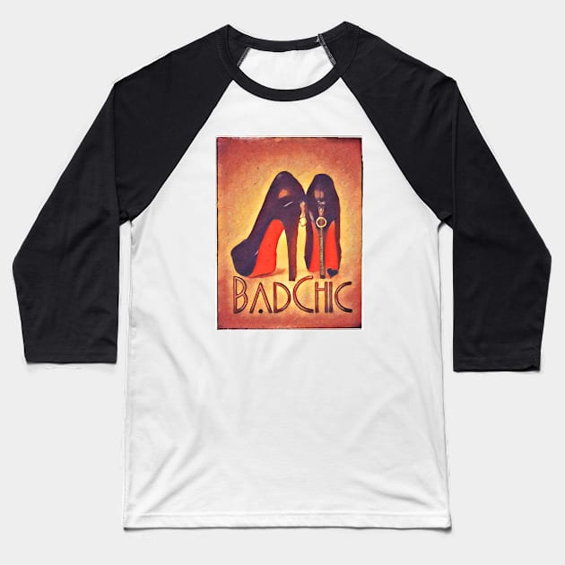 Red Bottoms Baseball T-Shirt by Digz